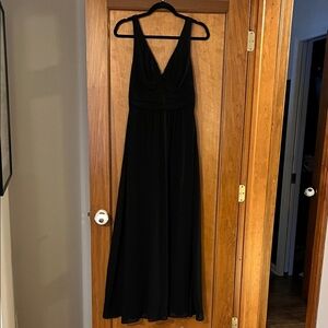 Lulu's Elegant Black Maxi Dress